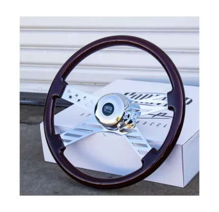 18 Inch Chrome Stars And Stripes Dark Steering Wheel