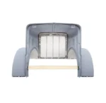 Peterbilt 389 Long 131.6 BBC Aluminum Hood (2007 & Newer) With Stainless Grille Assembly & Fiberglass Fenders - Image 2