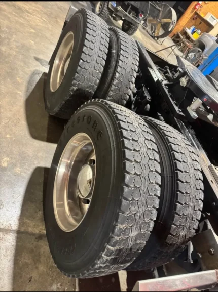 11R22.5 set of tires and wheels